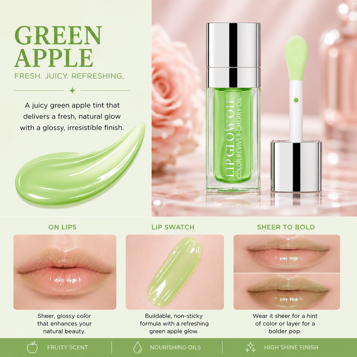 Glass Glow Moisturizing Lip Oil | MIVA Skin