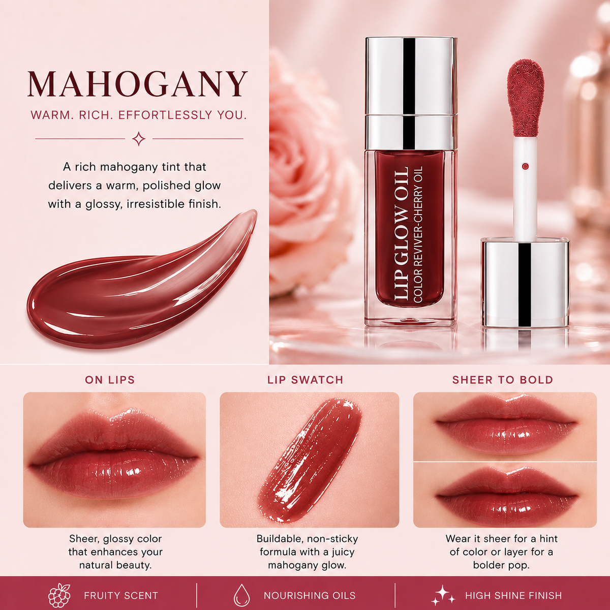 Glass Glow Moisturizing Lip Oil | MIVA Skin