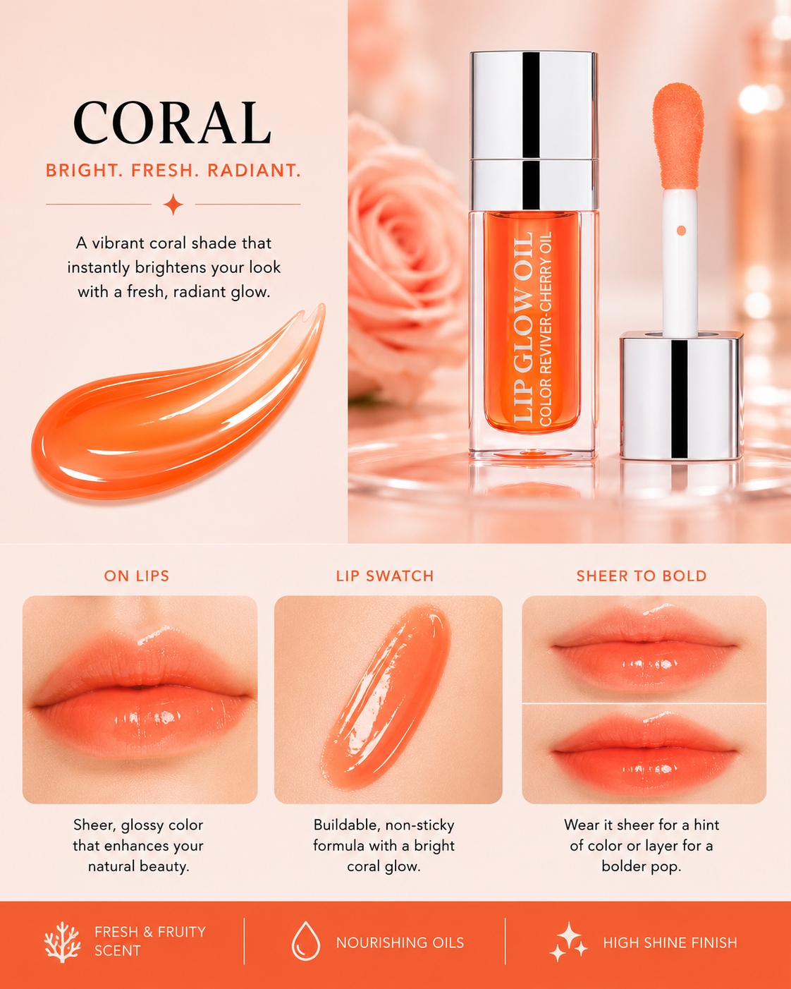 Glass Glow Moisturizing Lip Oil | MIVA Skin